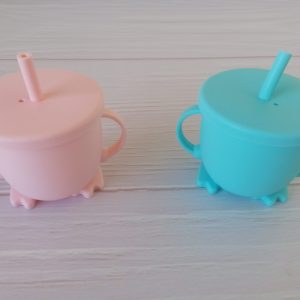 Vaso Antiderrame con Bombilla