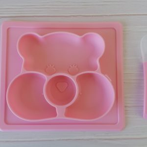 Plato de Silicona Oso + Cuchara