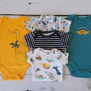 Set 5 Bodys Dino Amarillo