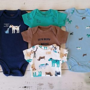 Set 5 Bodys Perrito Azul