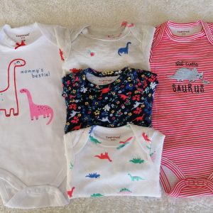 Pack 5 Bodys Manga Larga Dino Niña