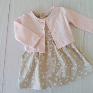 Vestidos Beige Bolero Rosa
