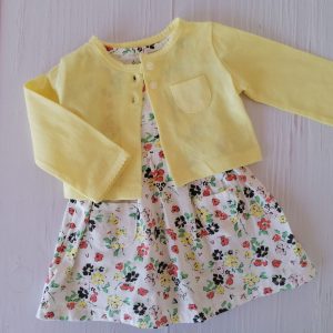 Vestido con Bolero Amarillo